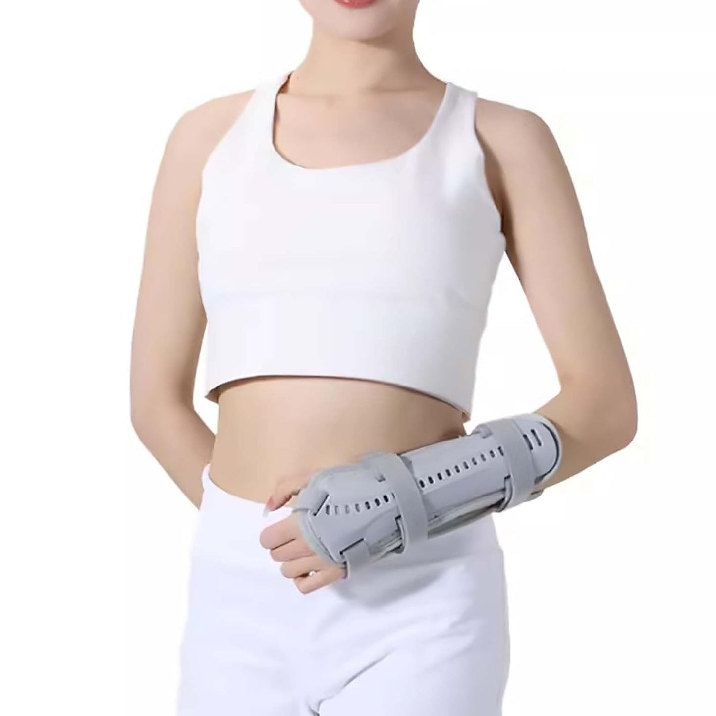 Curvear Hand Fracture Fixation Brace, Wrist & Forearm Support, Breathable Material, Night Immobilizer, for Carpal Tunnel Syndrome, Forearm or Wrist Tendonitis Pain Treatment