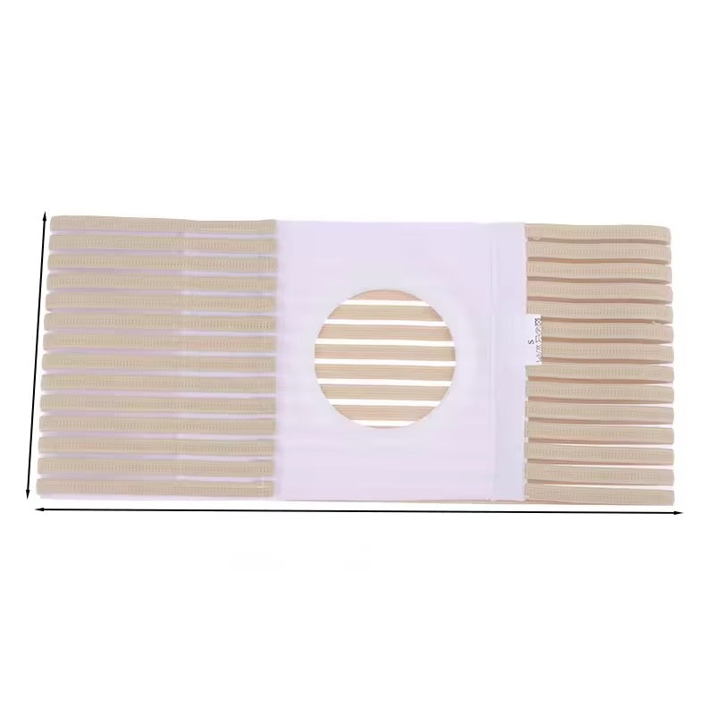 Curvear Abdominal Back Support Belt for Stoma Fixation and Hernia Prevention, lightweight and adjustable.