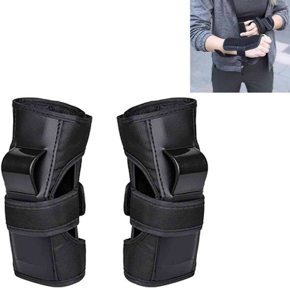 Curvear 1 Pair Sports Wrist Guards Hypothesis Pads Protector Anti-impact Wrist Support for Skating Skiing Hand Protection