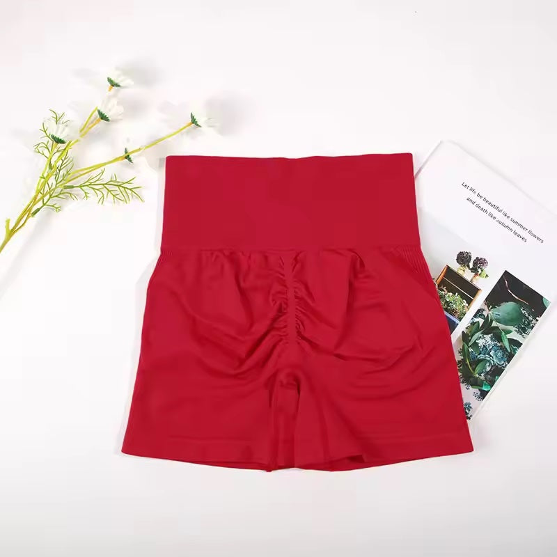 Curvear Seamless Sports Set for Women Yoga Bra Soaked Cycling Shorts Elastic Workout Outfit Sportswear 2 Piece Set