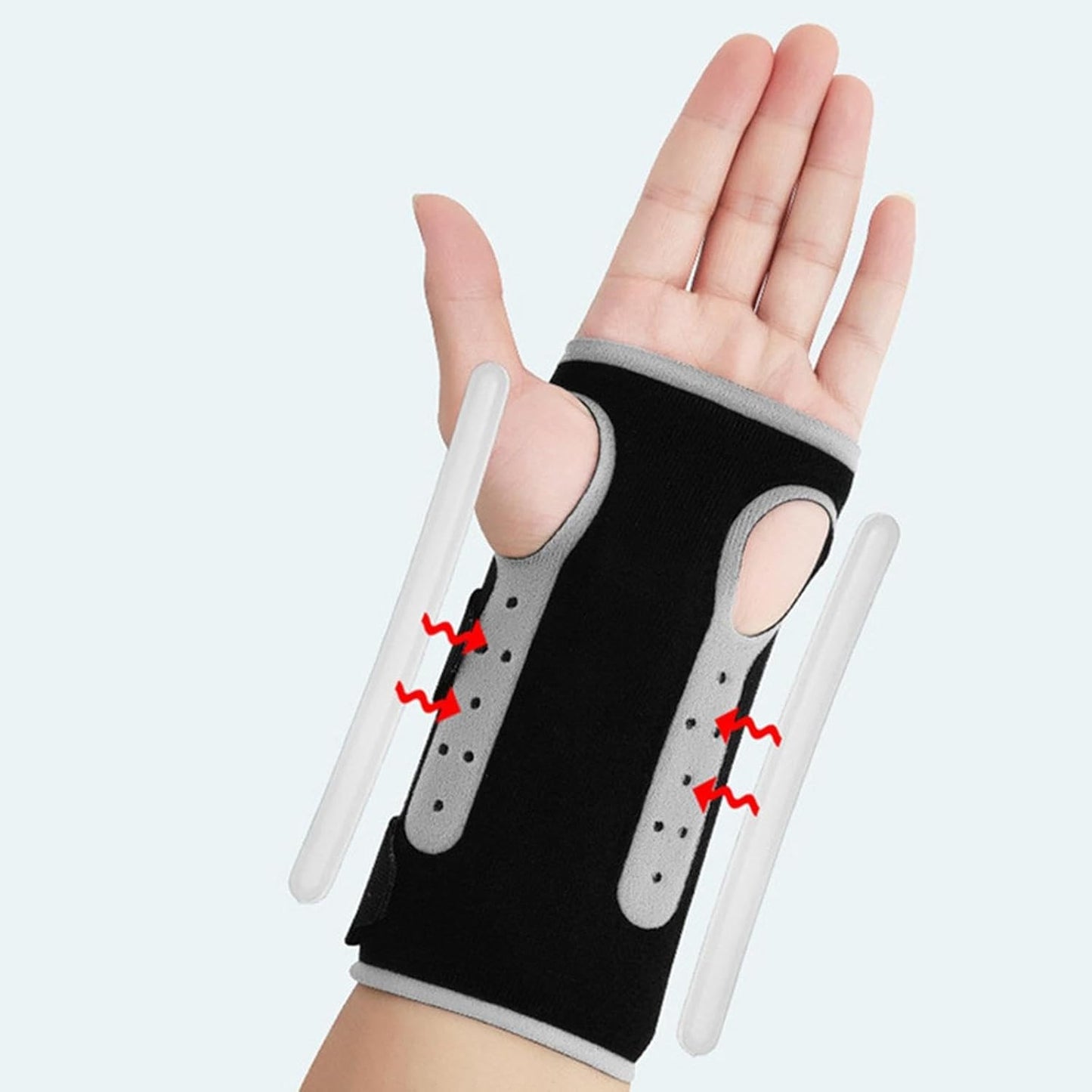 Curvear Wrist Brace with Splint for Tendonitis, Sprain & Carpal Tunnel Support, Hand Immobilizer for Men and Women, 1 Piece