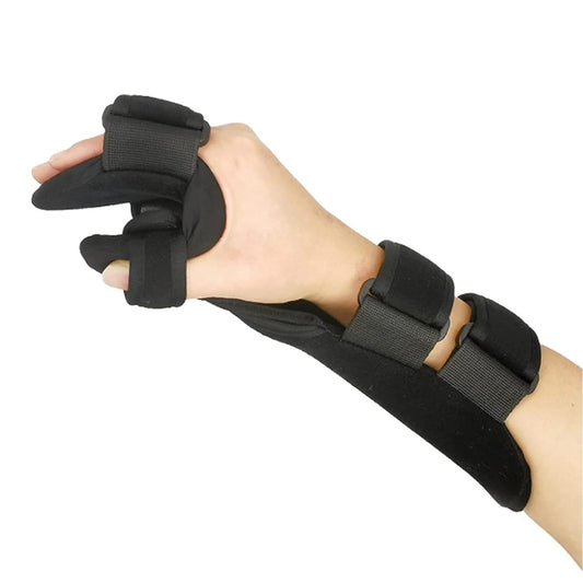 Curvear Wrist Support Brace, Soft Night Resting Hand Splint for Flexion Contractures, Restorative Medical Stroke Hand Orthotics, for Correction, Comfort & Pain Relief