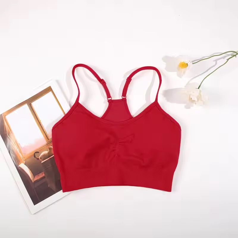 Curvear Seamless Sports Set for Women Yoga Bra Soaked Cycling Shorts Elastic Workout Outfit Sportswear 2 Piece Set