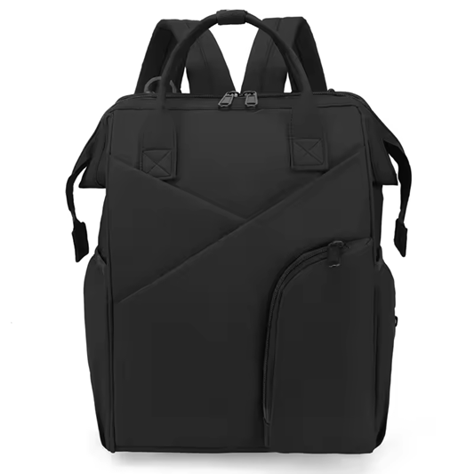 New Simple Casual Oxford Cloth Mommy Bag Water Repellent Large Capacity Backpack Push Stroller Carrying Mother and Baby Bag.