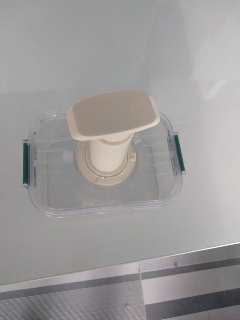 Curvear ®️Kitchen Containers Set, Air Tight Container For Kitchen Storage Set, Kitchen Accessories Items On Top Lid 2100ml, 1400ml, 700ml Refrigerator Storage Box For Kitchen