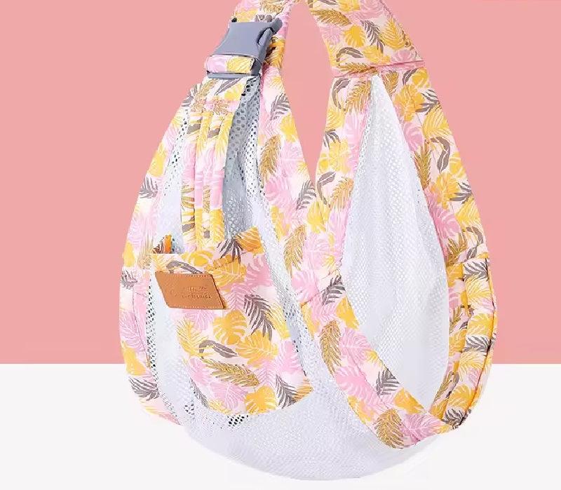 CURVEAR®️Baby Wrap Newborn Sling Carrier – Dual Use Nursing Cover, Mesh Fabric for Breastfeeding and Comfortable Infant Carrying