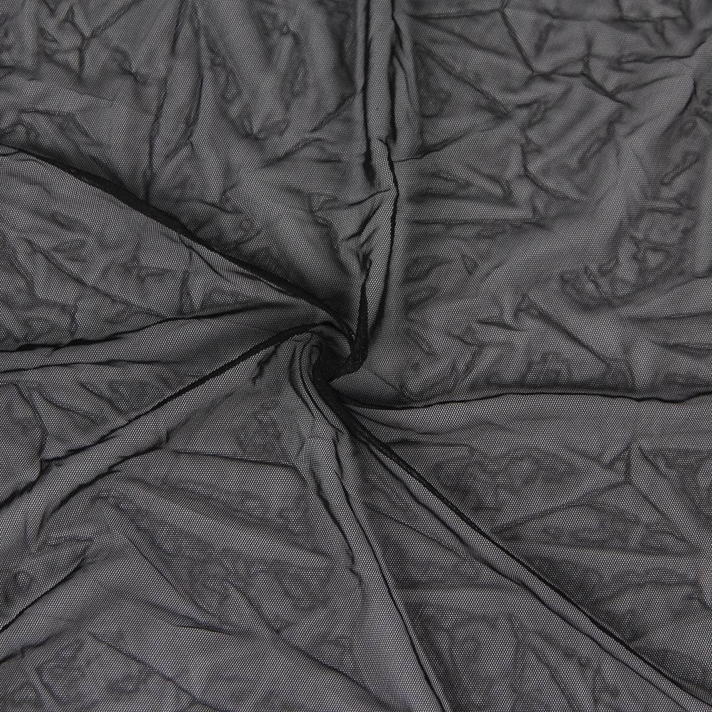 Women's Sexy Sheer Lingerie Robe with Satin Belt & Feather Trim – Long Transparent Nightwear Gown for Honeymoon, Bridal, Boudoir & Romantic Nights – Black Mesh Sleepwear