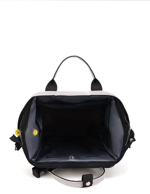 New Simple Casual Oxford Cloth Mommy Bag Water Repellent Large Capacity Backpack Push Stroller Carrying Mother and Baby Bag.