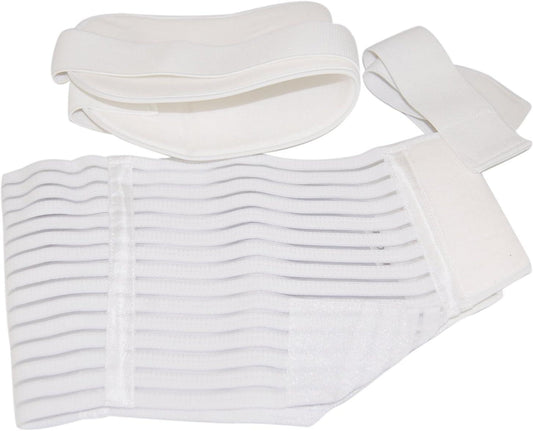 Curvear®️White Pregnant Abdominal Belt, High Elasticity Adjustable Pregnancy Woman Belly Binder Waist Support Comfortable Prenatal Baby Belly Band