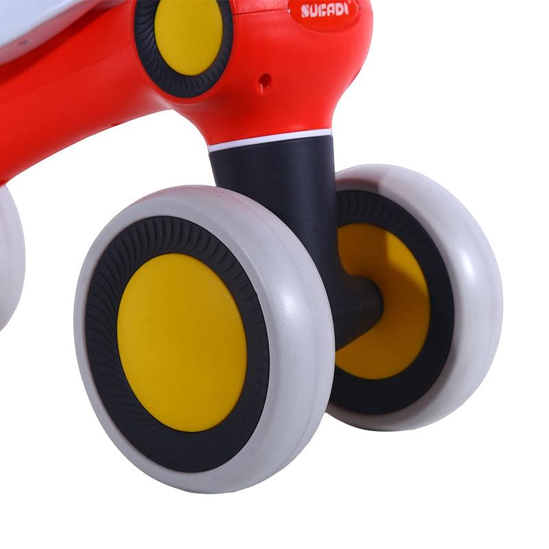 Curvear®️Children Balance Bike kids Scooter Baby Walker 1-2 Years Tricycle Bike Ride RED