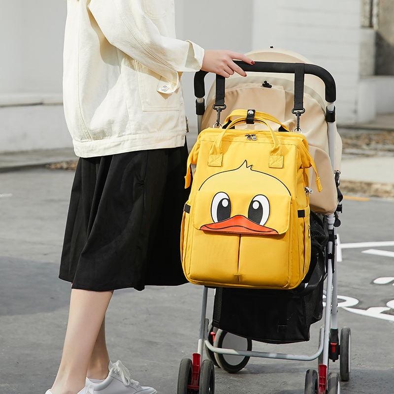 CURVEAR®️5 in 1 Baby Diaper Bag Backpack Organizer with Changing Station, Bassinet, Foldable Diaper Bags for Baby Bags for Boys Girl Large Capacity Waterproof Multi-Functional Travel Bag