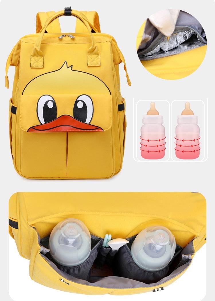 CURVEAR®️5 in 1 Baby Diaper Bag Backpack Organizer with Changing Station, Bassinet, Foldable Diaper Bags for Baby Bags for Boys Girl Large Capacity Waterproof Multi-Functional Travel Bag