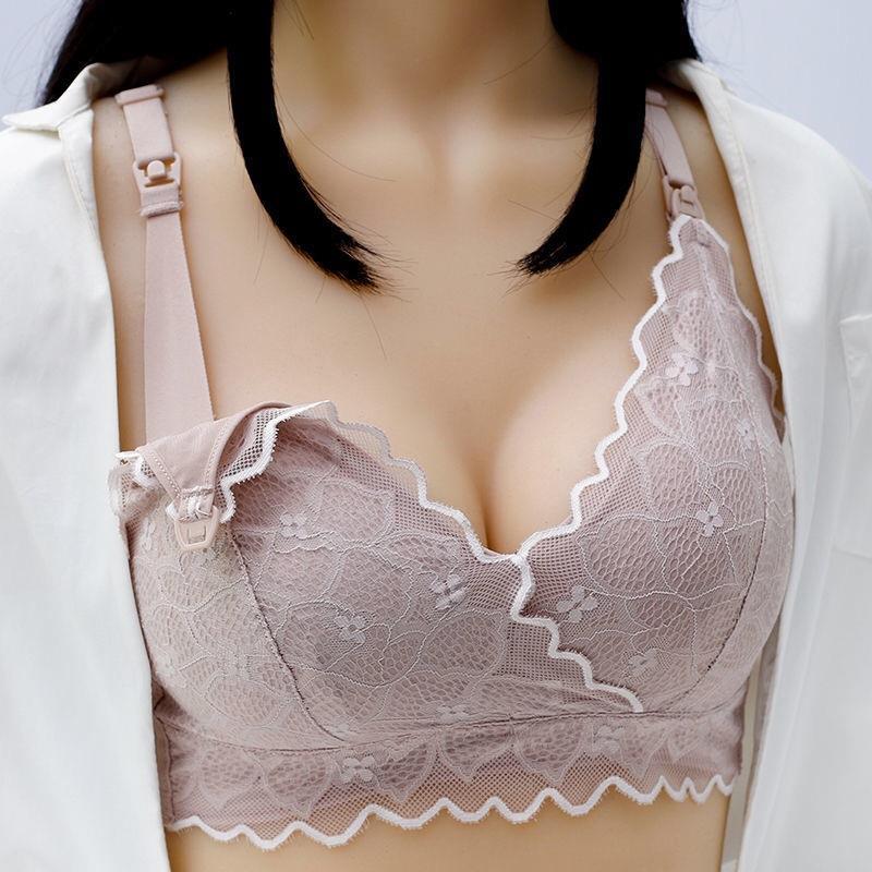 Curvear Women Nursing Bra Comfortable Breastfeeding Bra Pregnancy Clothes Maternity Feeding Bra