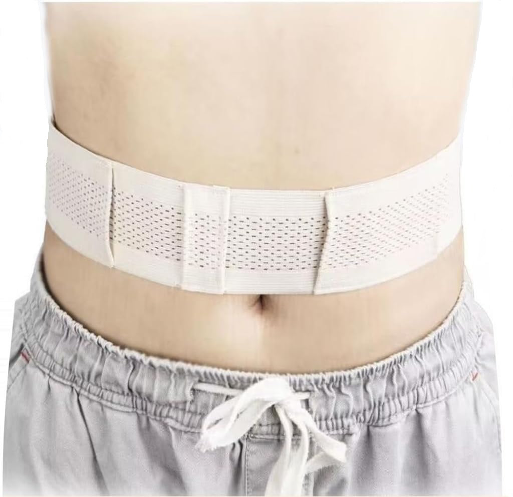Curvear Adjustable Abdominal Belt for Catheter Protection & Back Support, Comfortable, Secure, and Breathable Fit