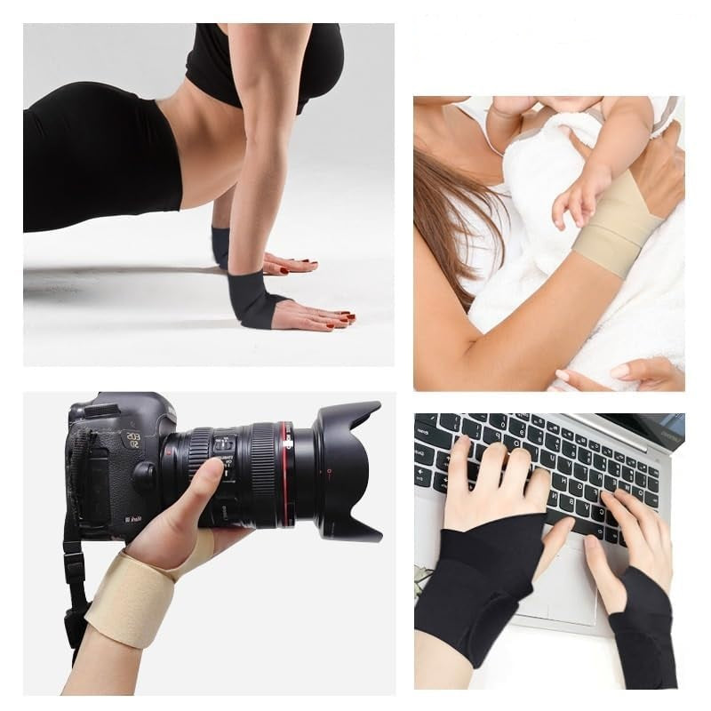 Curvear Adjustable Wrist Support for Arthritis and Tendonitis, Carpal Tunnel Splint, Hand Support, Joint Support, 1Pair