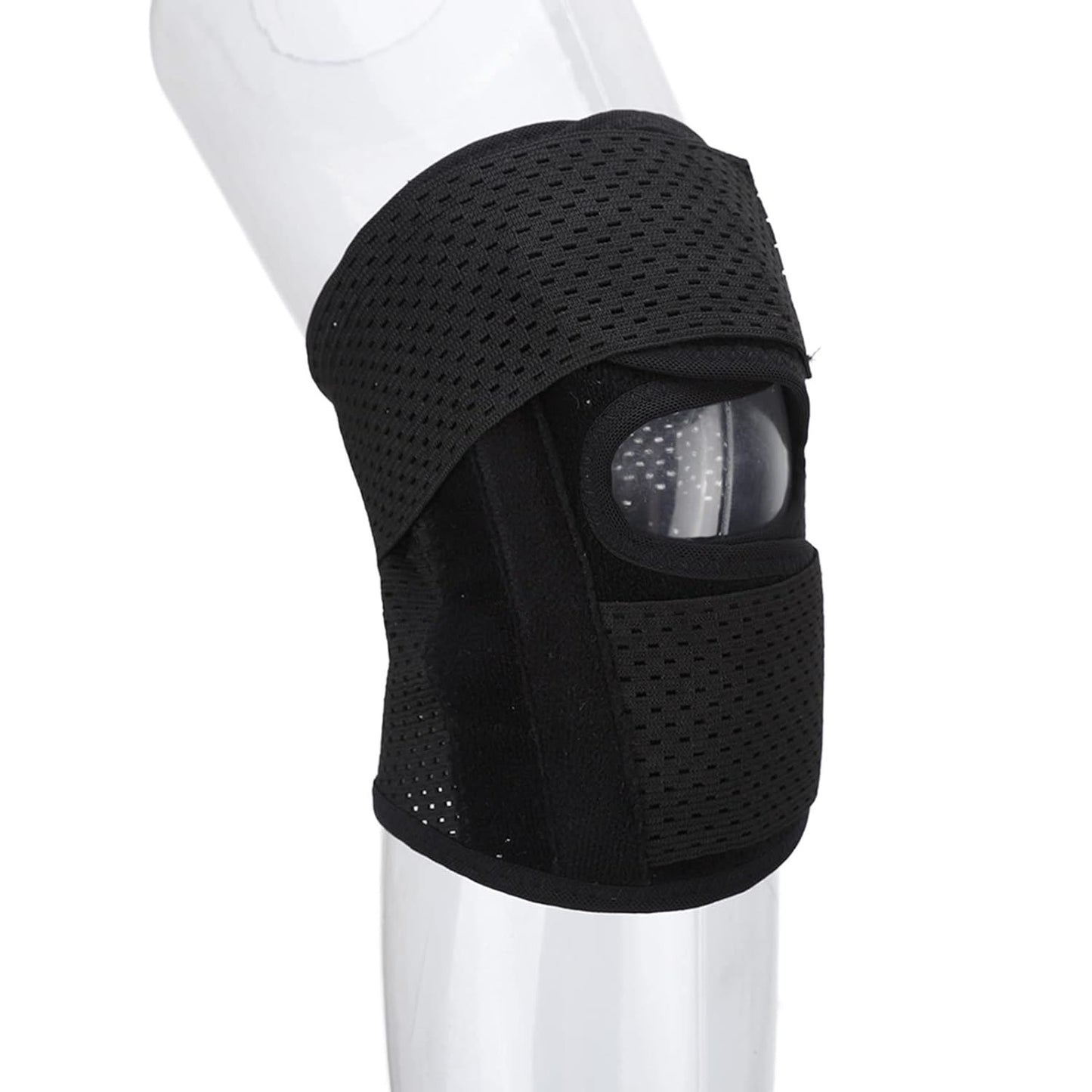 Curvear Knee Brace with Side Stabilizers Relieve Meniscal Tear Knee Pain Arthritis, Joint Pain Relief, Breathable Adjustable Knee Support Suitable for Men and Women with Sports Injuries 1 Pair