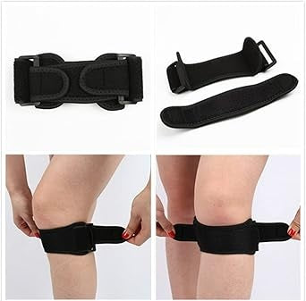 Curvear Adjustable Knee Support Brace with Shock Absorption Cushion and Compression for Enhanced Comfort and Pain Relief