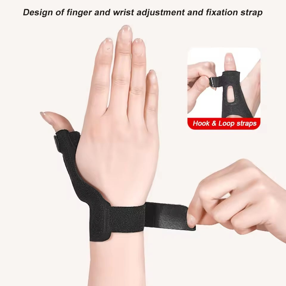 Curvear Reversible Thumb Splint Wrist Support for Arthritis & Trigger Finger – 1PC Right Hand, Comfortable & Adjustable