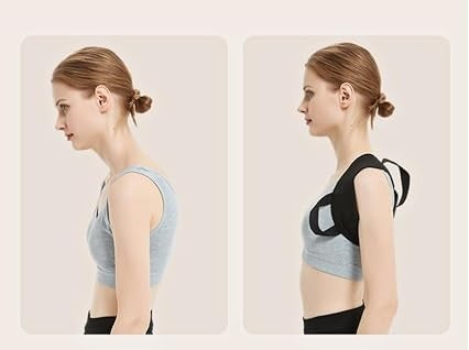 Curvear Adjustable Back Posture Brace, Upper Back Initiated Lumbar Belt, Clavicle Spine, Protruding Body