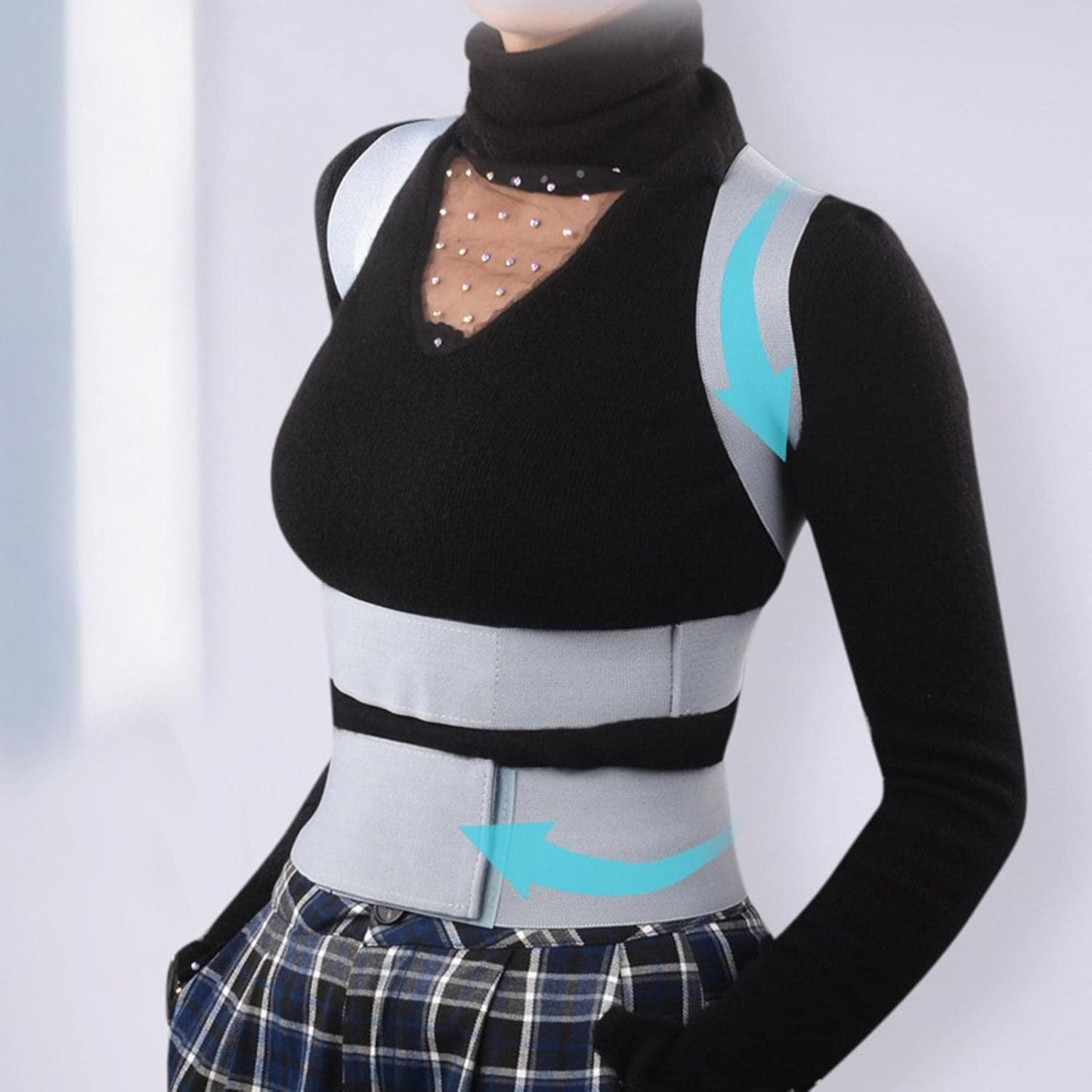 Curvear Adjustable Posture Corrector Upper Back Belt Breathable | Health & Beauty | Medical, Mobility & Disability | Orthopedics & Supports | Orthotics, Braces & Sleeves