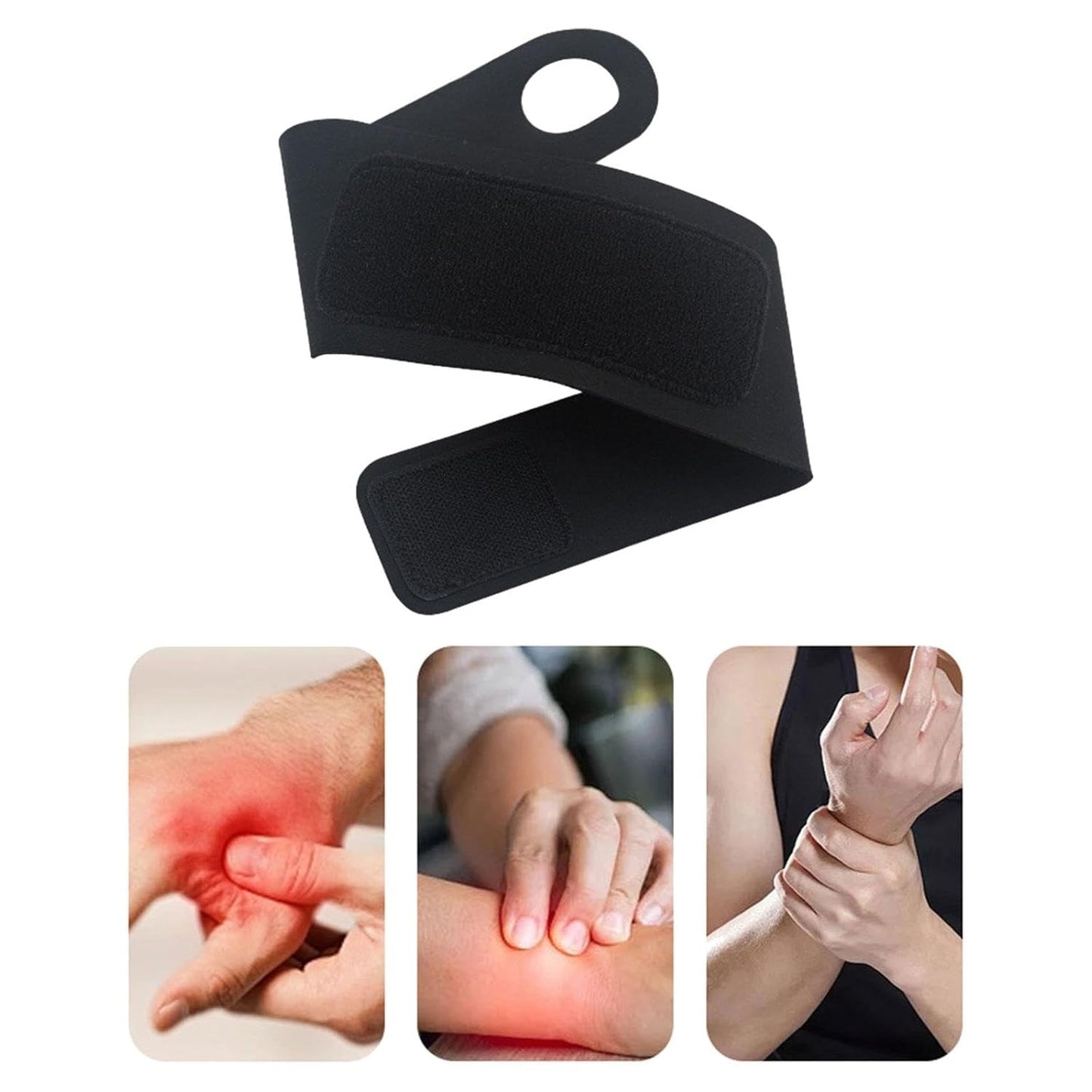 Curvear Lightweight & Discreet Wrist Brace: Optimal Support for Cycling & Volleyball 1 Pair