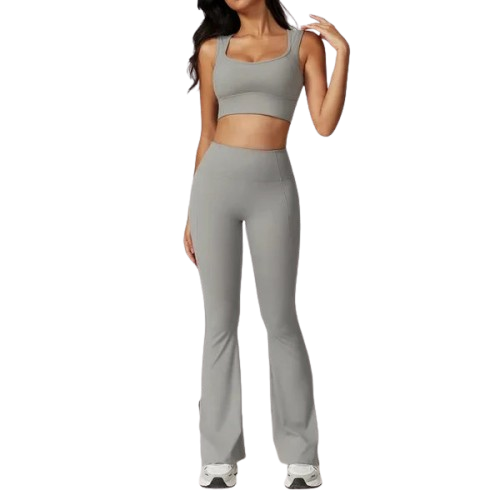 Curvear Women's Fitness Sports Set Tight Gym Bra High Waist Elastic Leggings Sexy Yoga Clothes Female Athletic Clothing 2Pcs