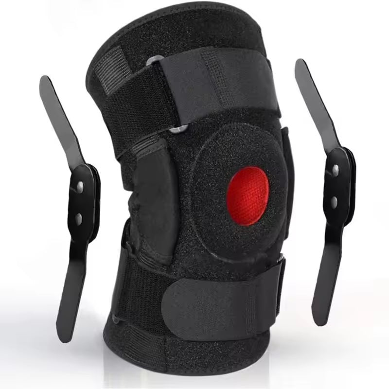 Curvear 1Pcs Adjustable Open Knee Brace Support for Men & Women - Arthritis Relief, Joint Pain & Sports Protection