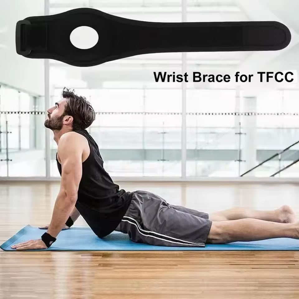 Curvear 1Pair Wrist Brace and Compression Pad for Men Women TFCC Tear Training Tendonitis Basketball Sports