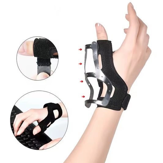 Curvear Reversible Thumb Splint Wrist Support for Arthritis & Trigger Finger – 1PC Right Hand, Comfortable & Adjustable