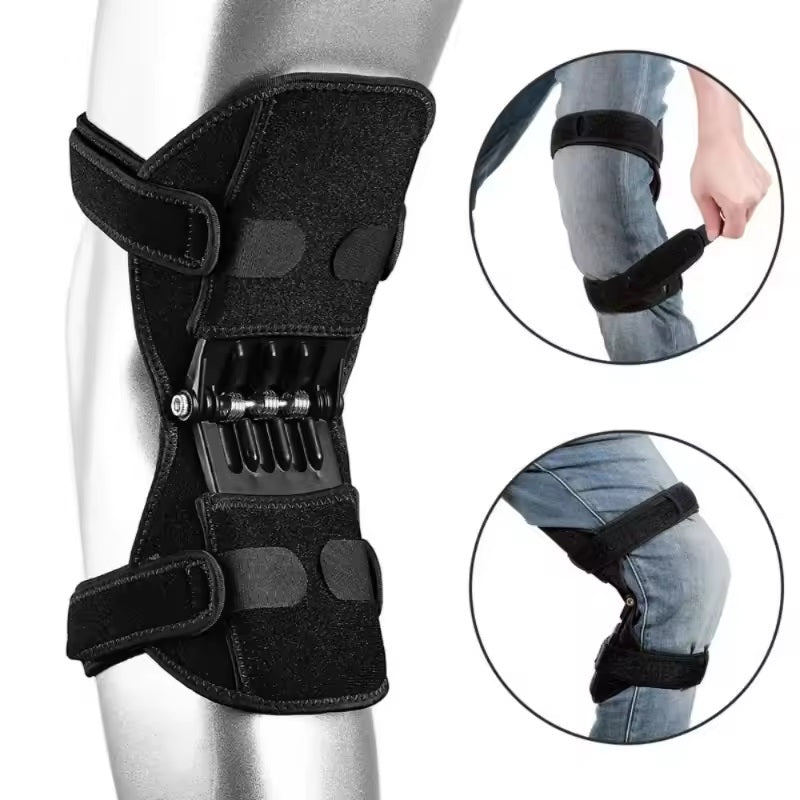 Curvear Knee Support Recovery Brace Non-Slip Pain Relief Knee Lift Leg Heavy Weight Lift, Cross Fit 1 Pcs