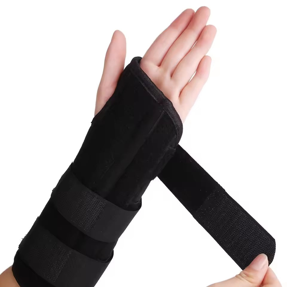Curvear Carpal Tunnel Syndrome Wrist Fracture Support, Wrist Splint Fixation Splint, Wrist Fracture Fixation with Flat Bracelets, Support for Men and Women 1 Pair