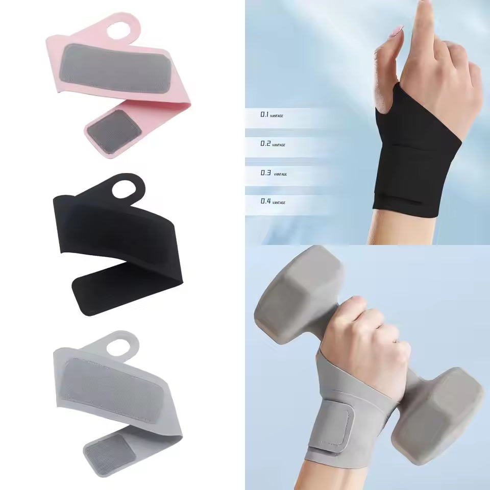 Curvear Lightweight & Discreet Wrist Brace: Optimal Support for Cycling & Volleyball 1 Pair