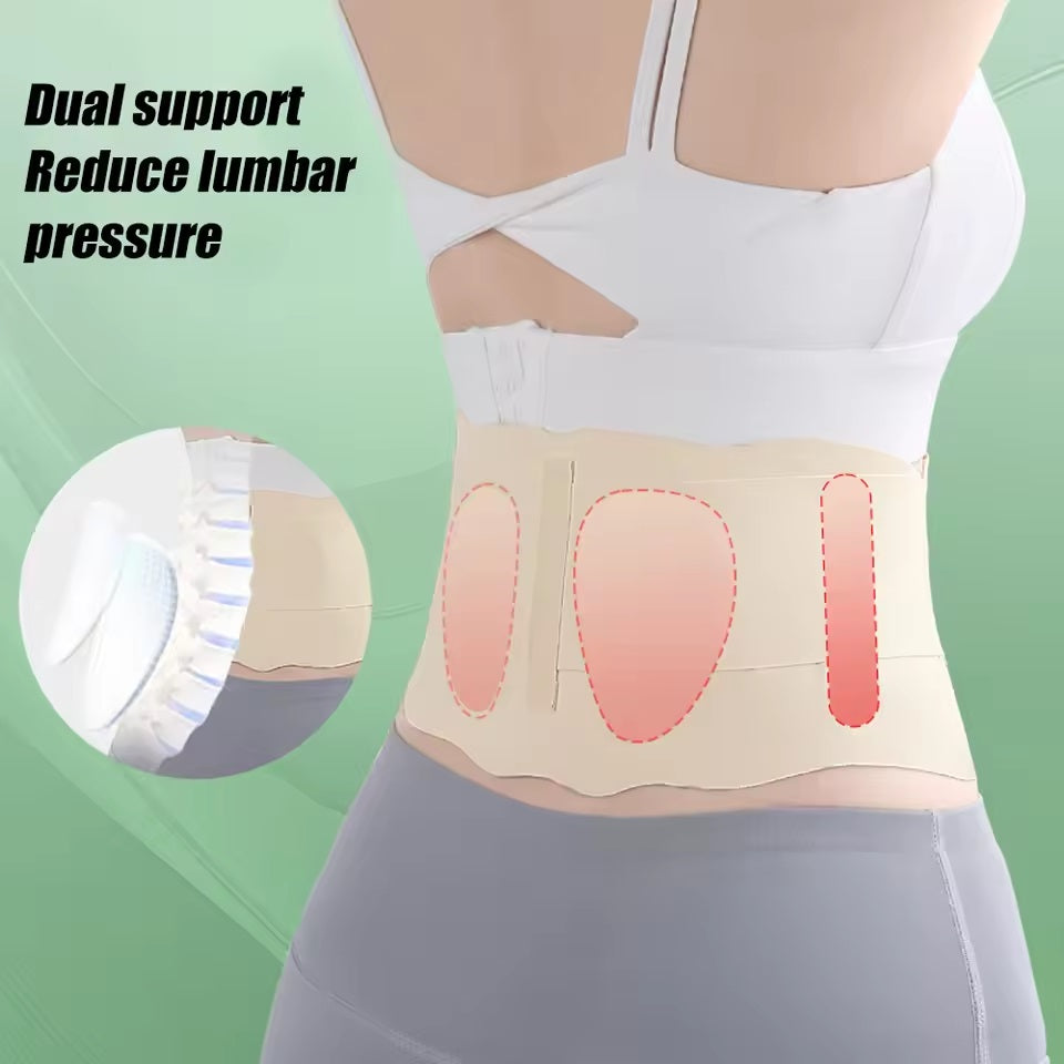 Curvear Unisex Breathable Lumbar Support Belt, Lower Back Support Belt & Otolaryngology Institutes, Support Belt for Contrast Atticus, Scoliosis, Herniated Disc