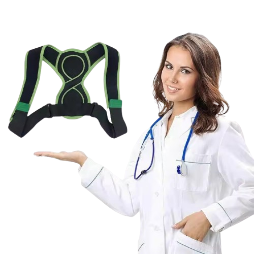 Curvear Adjustable Posture Brace for Kids and Adults, Upper Back Support, Neck, Spine Initiated, 8 Shapes for Correct Alignment and Comfort