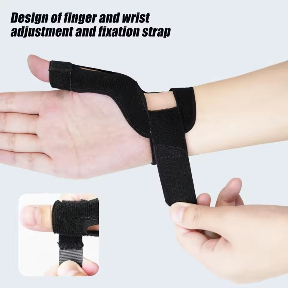 Curvear Reversible Thumb Splint Wrist Support for Arthritis & Trigger Finger – 1PC Right Hand, Comfortable & Adjustable