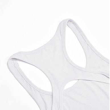 Curvear®️Ribbed Knit Bodysuit, Soft Pure Color Elegant Slim Sleeveless U Neck Bodysuit for Women for Cocktail Party