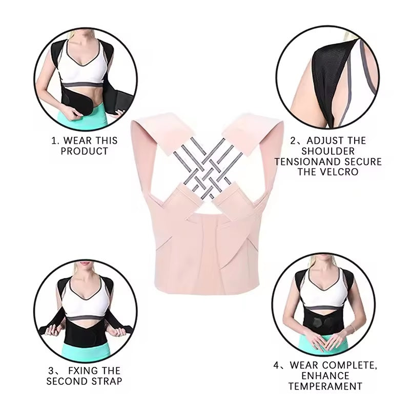 Curvear Back Brace Posture Corrector for Women Instant Posture Corrector Adjustable Back Support Straightened