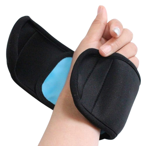 Curvear Cold Therapy Wrap, Reusable Ice Gel Pack for Health Care, First Aid Pain Relief, Bruises, Sports Injuries for Hand, Wrist, Ankle or Foot, Elbow
