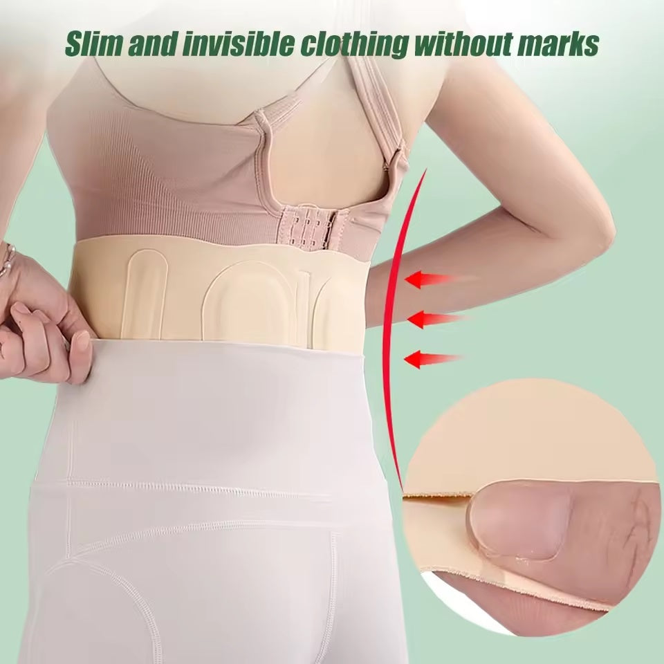 Curvear Unisex Breathable Lumbar Support Belt, Lower Back Support Belt & Otolaryngology Institutes, Support Belt for Contrast Atticus, Scoliosis, Herniated Disc