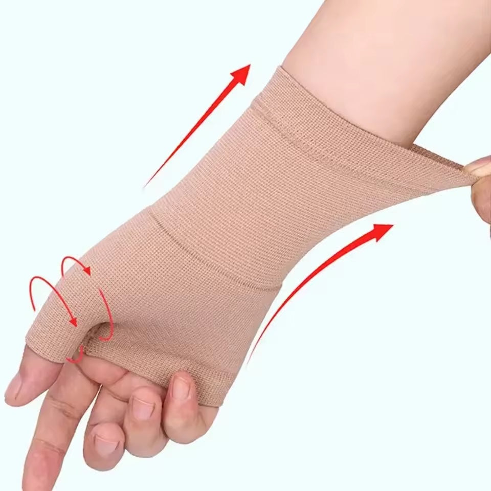 Curvear Wrist Support Strap, Wrist Compression Thumb Band, Carpal Tunnel Belt, Tenosynovitis Sleeve, Arthritis Gloves, Hands, 1 Pack