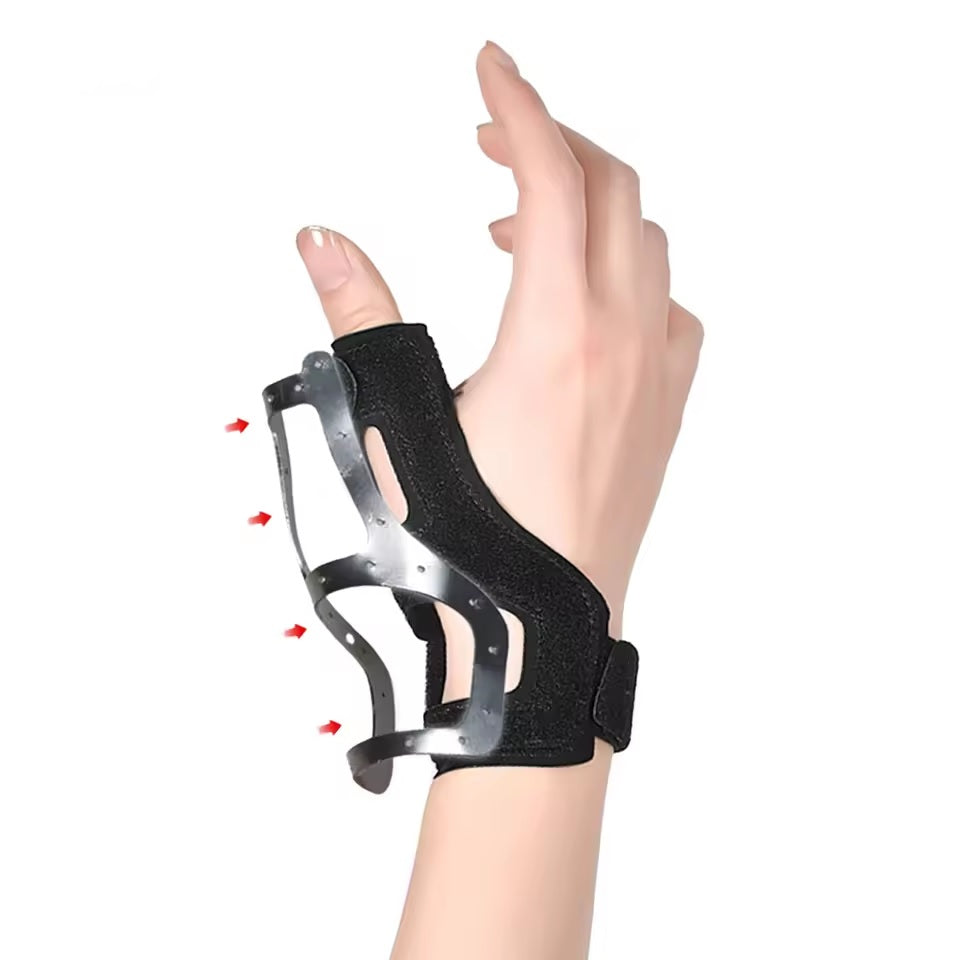 Curvear Reversible Thumb Splint Wrist Support for Arthritis & Trigger Finger – 1PC Right Hand, Comfortable & Adjustable