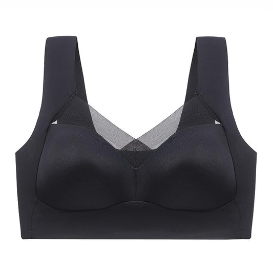 Curvear Light Support Wireless Bra, Seamless No-Line Ultra-Soft Leisure Bralette, for Sleep, Yoga and Everyday Use/Stretchy Back/Comfortable Design 2 Pack