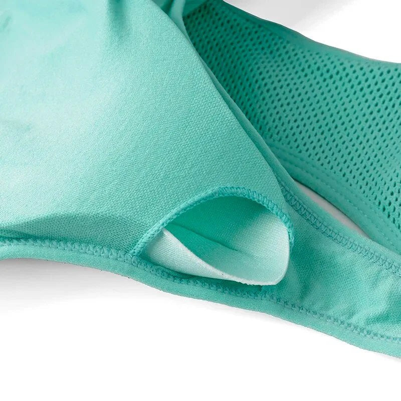 Curvear Absorb Sweat Seamless Sports Bra Women Wirefree Padded Yoga Bra Underwear Athletic Vest Gym Fitness Running Tank Tops 2 Pack