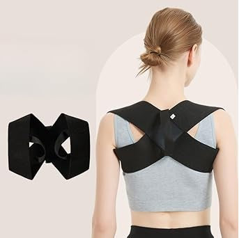 Curvear Adjustable Back Posture Brace, Upper Back Initiated Lumbar Belt, Clavicle Spine, Protruding Body