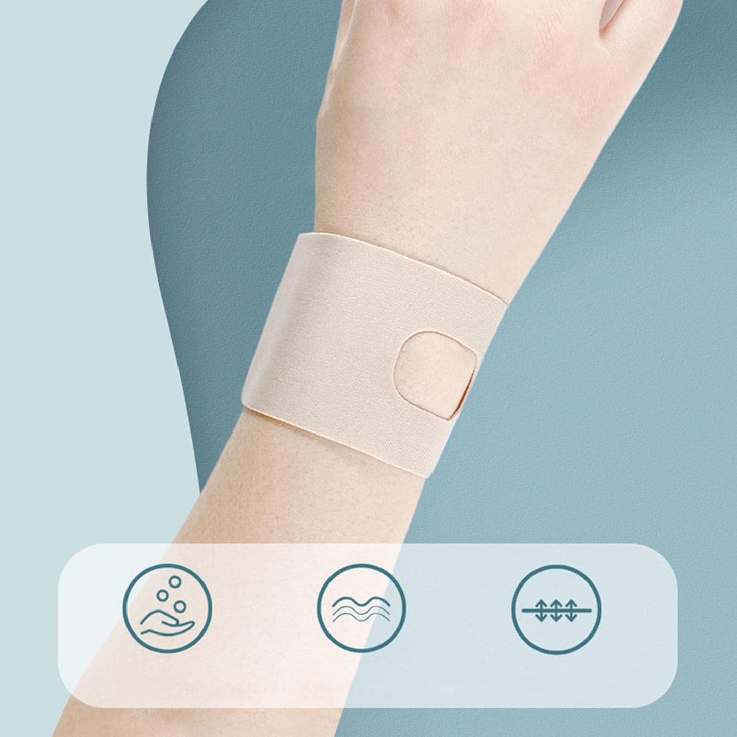 Curvear Elastic Wrist Support Band Adjustable Protective Band Comfortable Fitness Sports Yoga Oto Institutes