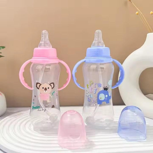 CURVEAR®️Handmade Adult Baby Pacifier - Cute Bunny Silicone Dummy with PP Milk Bottle for Boys & Girls