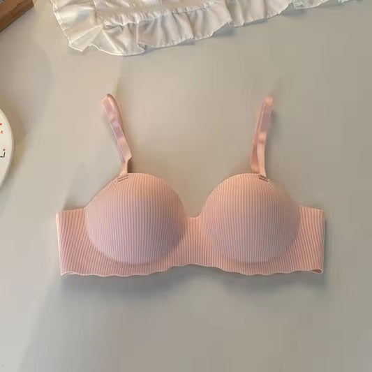 Curvear Wireless push-up bra, seamless, comfort straps, chest support, one-piece, sports bra, traceless, women’s underwear.