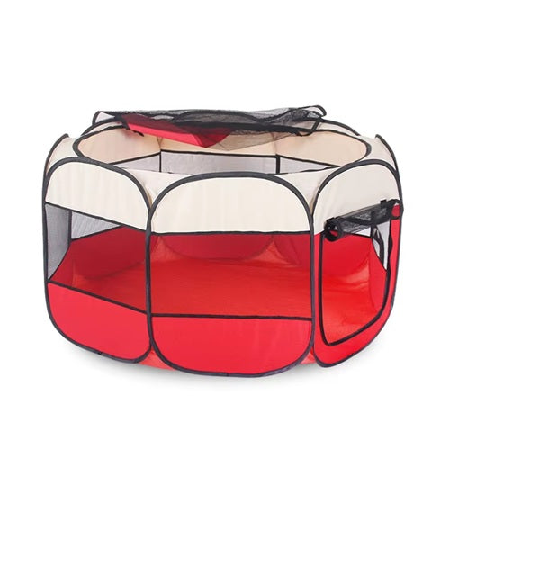 CURVEAR®️ Folding Pet Tent Cage Fence Playpen For Dogs Home Puppy Fence Kennel Kitten House Cage Dog House Pet Exercise Play Cage