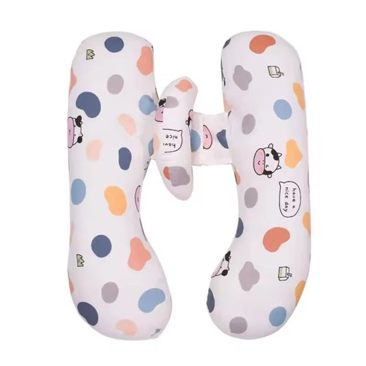 Curvear Pregnant Women Pillow Waist Support Side Sleep Maternity Pillow Soft Breathable Cotton Adjustable Pregnancy Pillow.