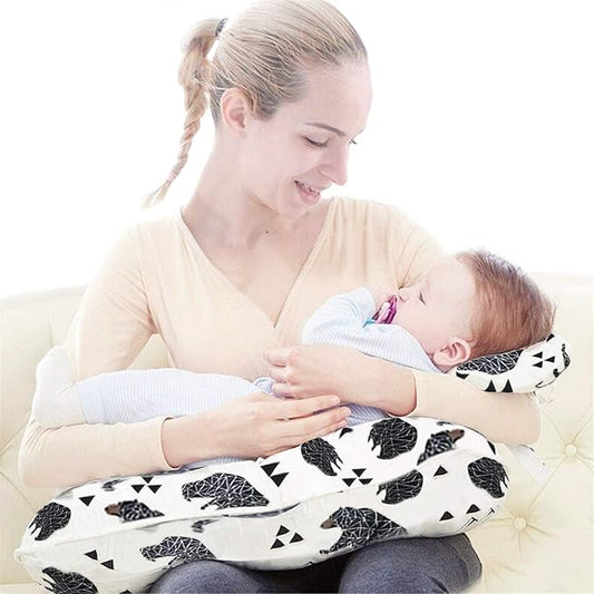 Curvear U shape mon lactation baby head protection nursing pillow avoid babies choking for breast milk.